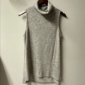 Turtleneck Tank, Soft Grey